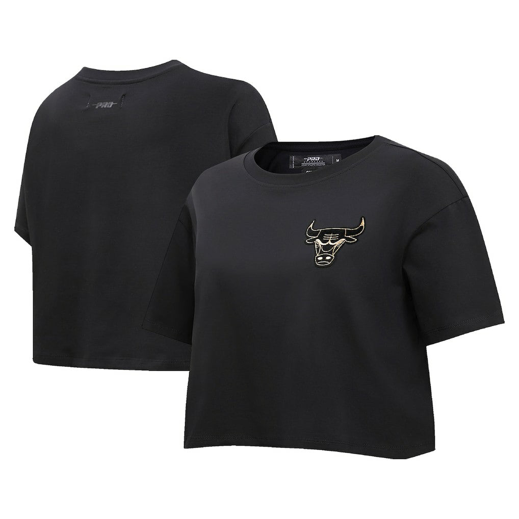 NBA Chicago Bulls Pro Standard Women's Holiday Glam Boxy T-Shirt sale