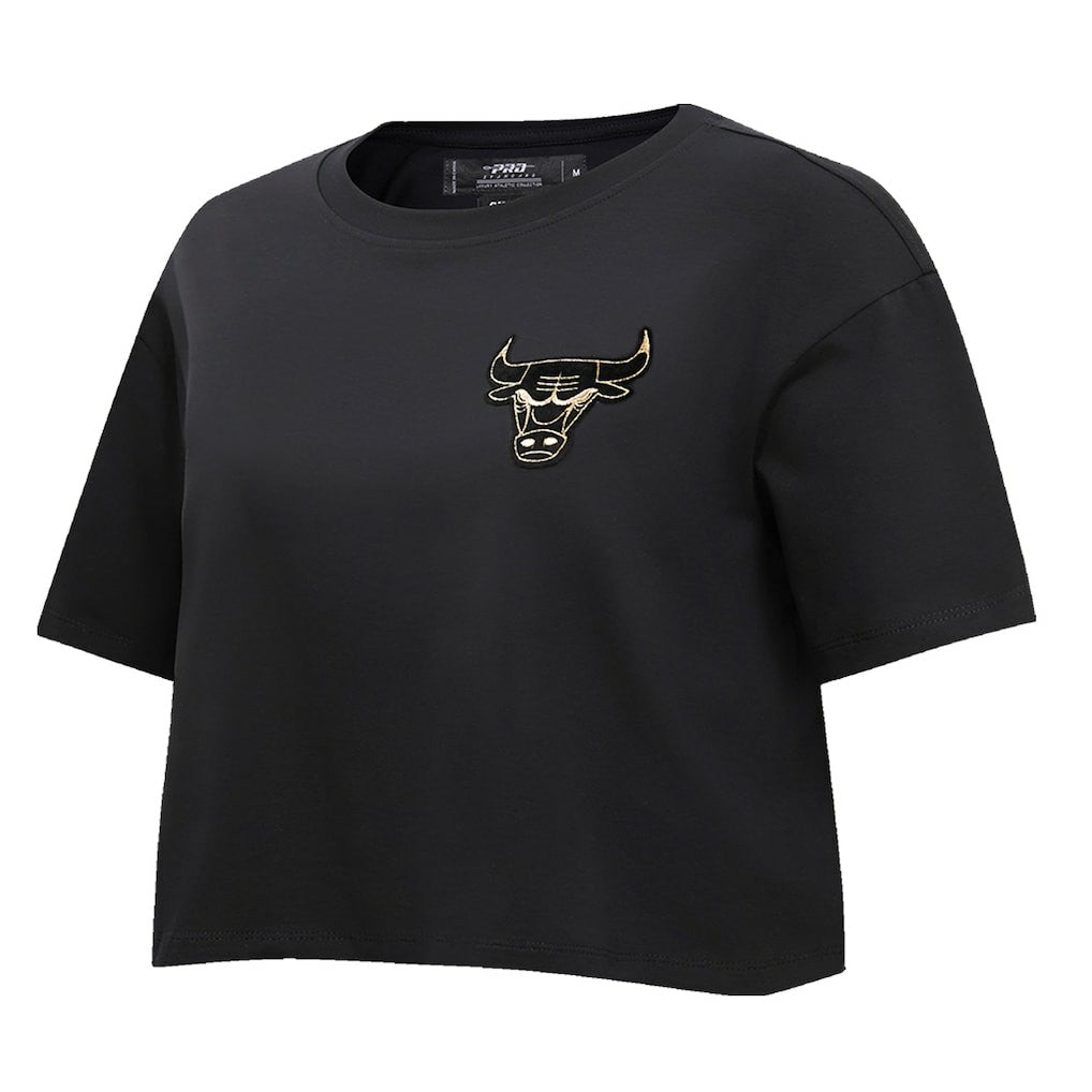 NBA Chicago Bulls Pro Standard Women's Holiday Glam Boxy T-Shirt sale