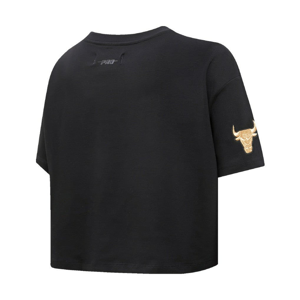 NBA Chicago Bulls Pro Standard Women's Holiday Glam Boxy T-Shirt sale
