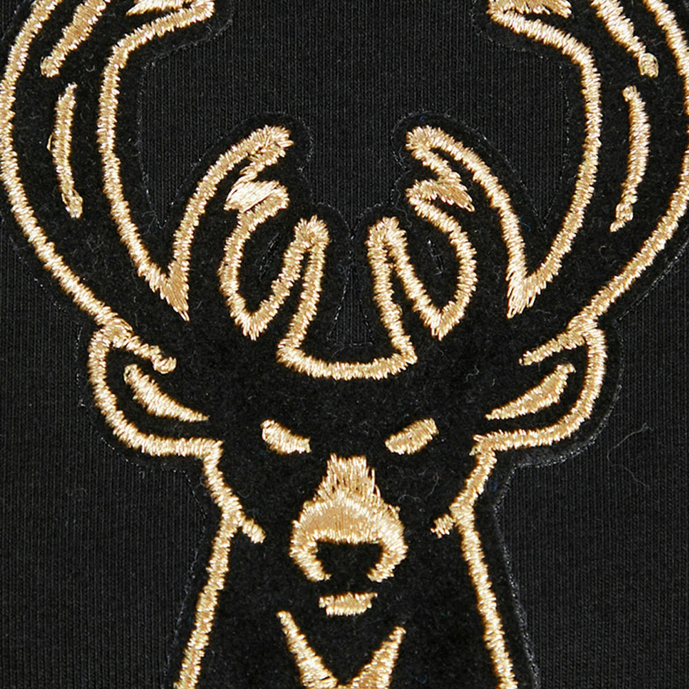 NBA Milwaukee Bucks Pro Standard Women's Holiday Glam Boxy T-Shirt