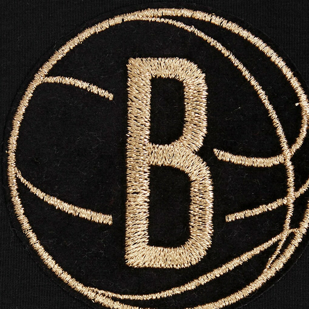 NBA Brooklyn Nets Pro Standard Women's Holiday Glam Boxy T-Shirt