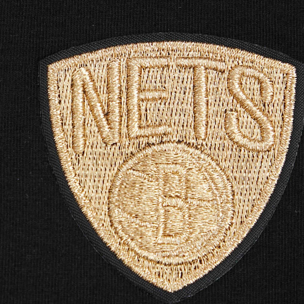 NBA Brooklyn Nets Pro Standard Women's Holiday Glam Boxy T-Shirt