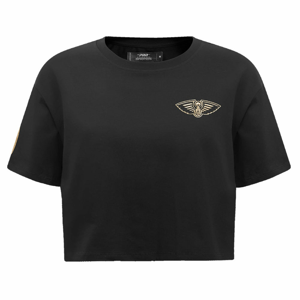 NBA New Orleans Pelicans Pro Standard Women's Holiday Glam Boxy T-Shirt