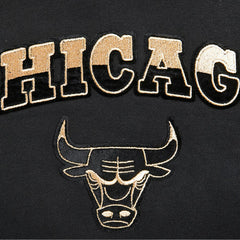 NBA Chicago Bulls Pro Standard Women's Glam Cropped Pullover Sweatshirt - Black for sale