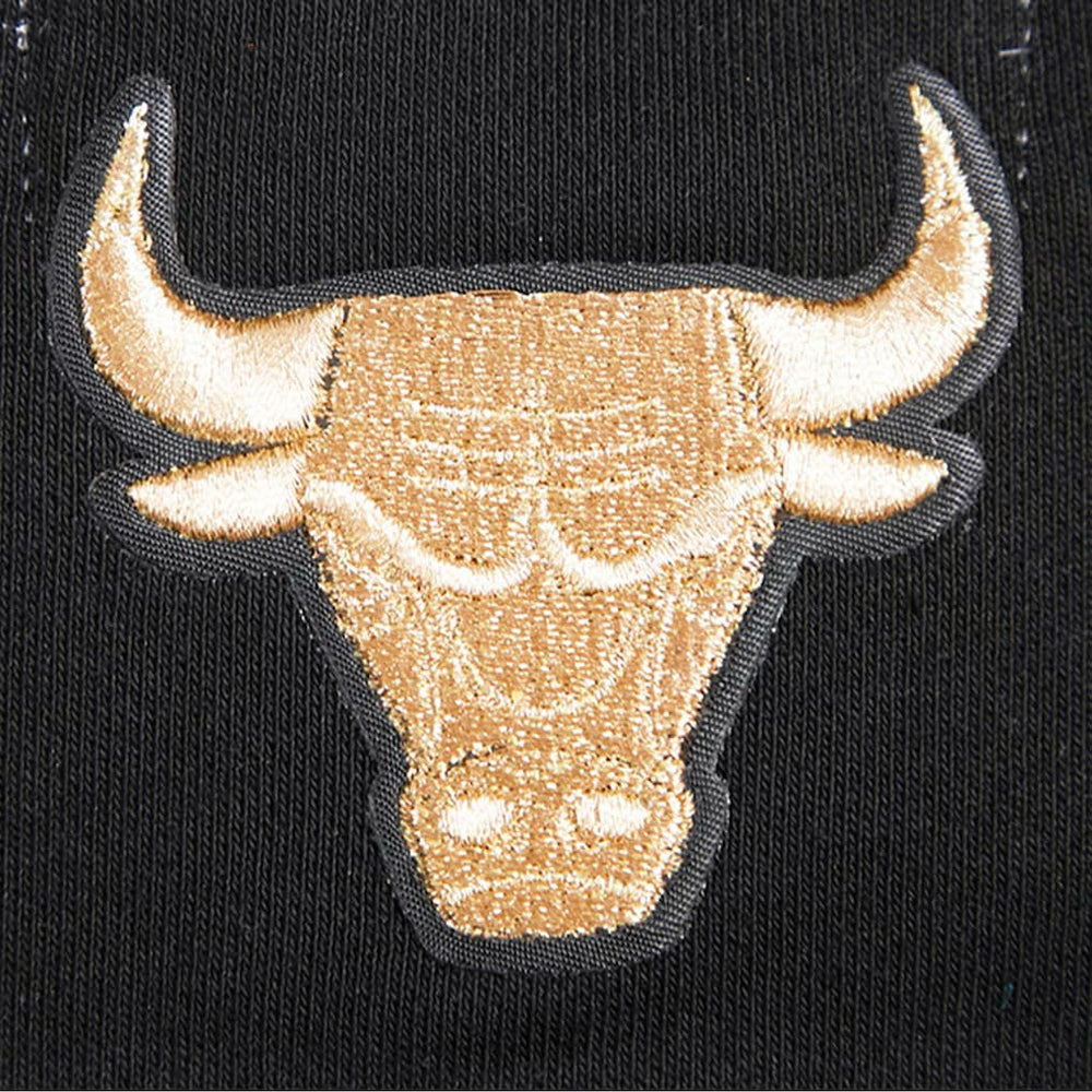 NBA Chicago Bulls Pro Standard Women's Glam Cropped Pullover Sweatshirt - Black for sale