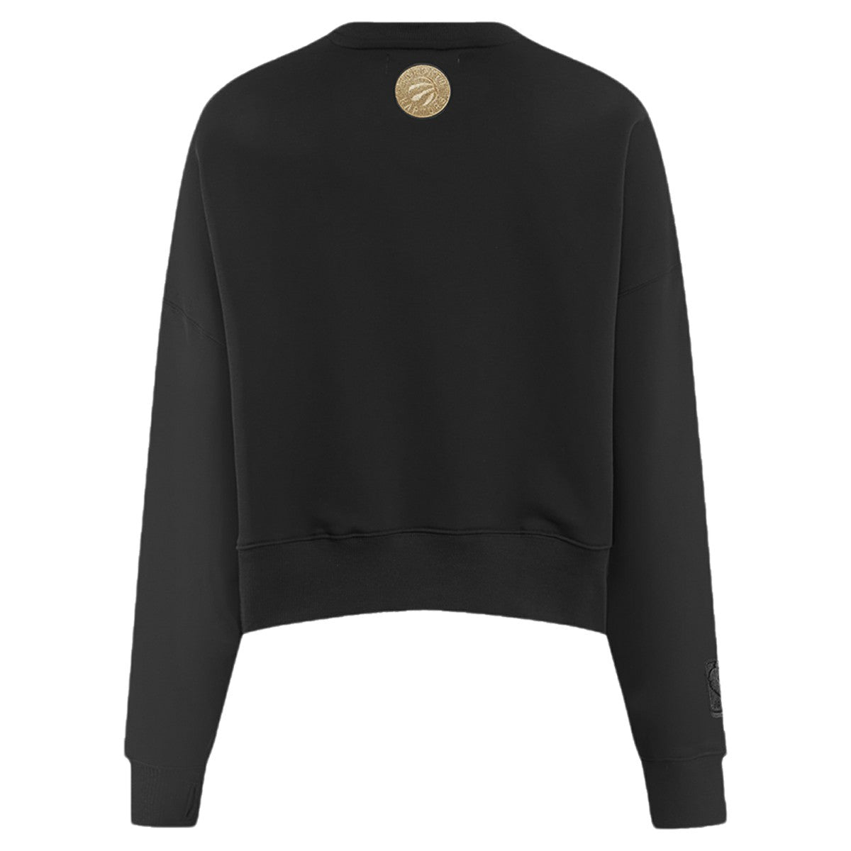 NBA Toronto Raptors Pro Standard Women's Glam Cropped Pullover Sweatshirt - Black on sale