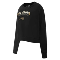 NBA Orlando Magic Pro Standard Women's Glam Cropped Pullover Sweatshirt - Black cheap