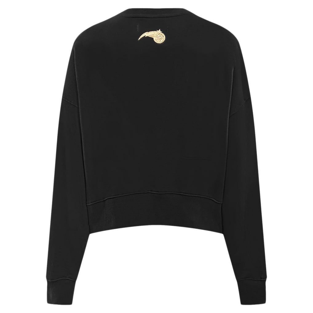 NBA Orlando Magic Pro Standard Women's Glam Cropped Pullover Sweatshirt - Black cheap