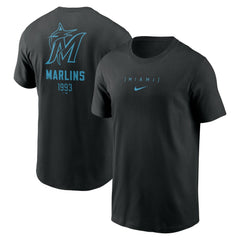 MLB Miami Marlins Nike Large Logo Back Stack T-Shirt