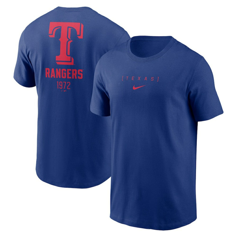 MLB Texas Rangers Nike Large Logo Back Stack T-Shirt