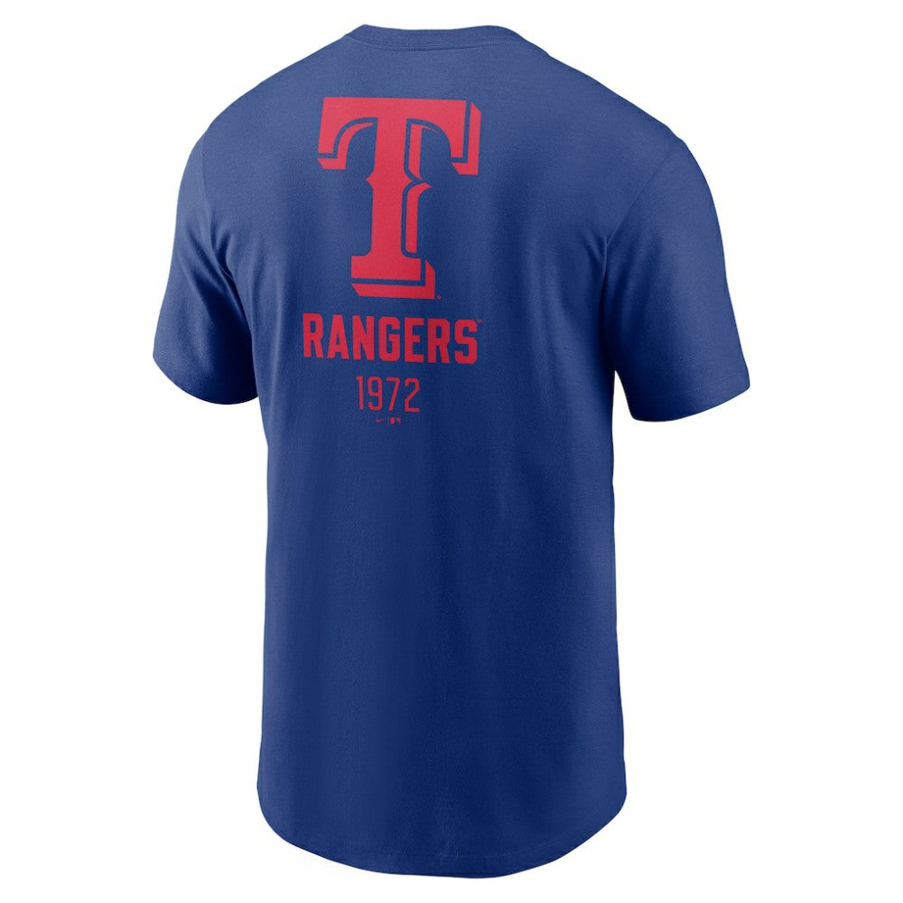 MLB Texas Rangers Nike Large Logo Back Stack T-Shirt