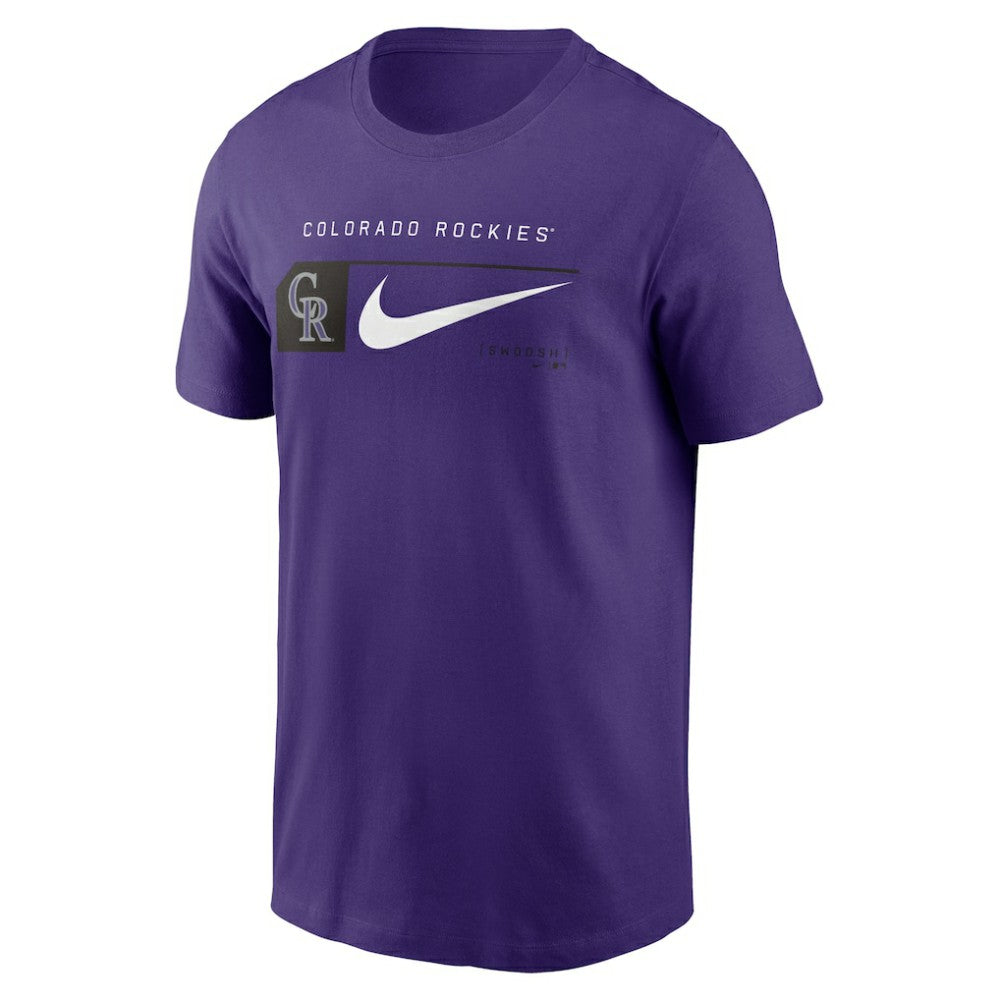 MLB Colorado Rockies Nike Team Swoosh Lockup T-Shirt