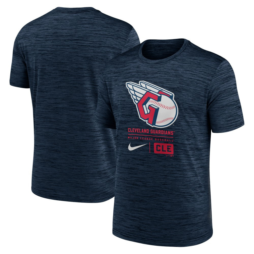MLB Cleveland Guardians Nike Large Logo Velocity T-Shirt
