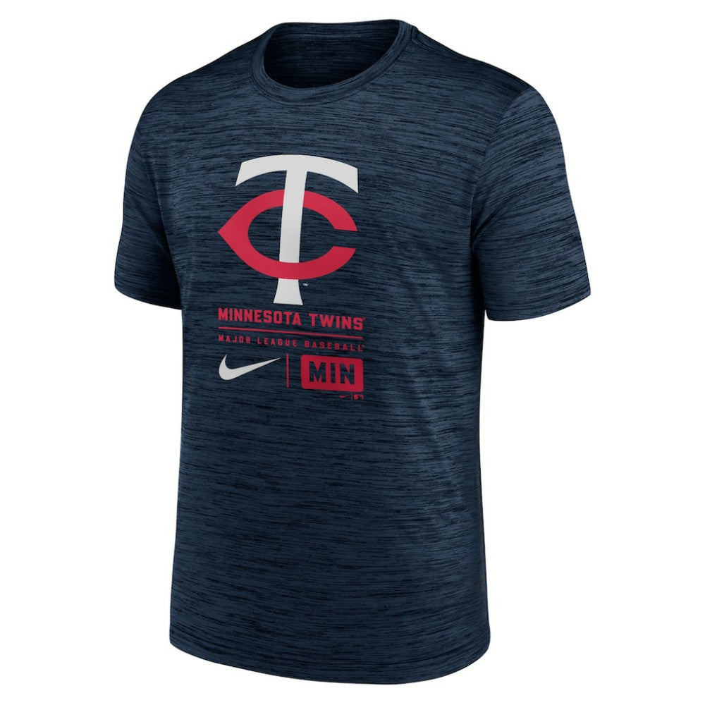 MLB Minnesota Twins Nike Large Logo Velocity T-Shirt