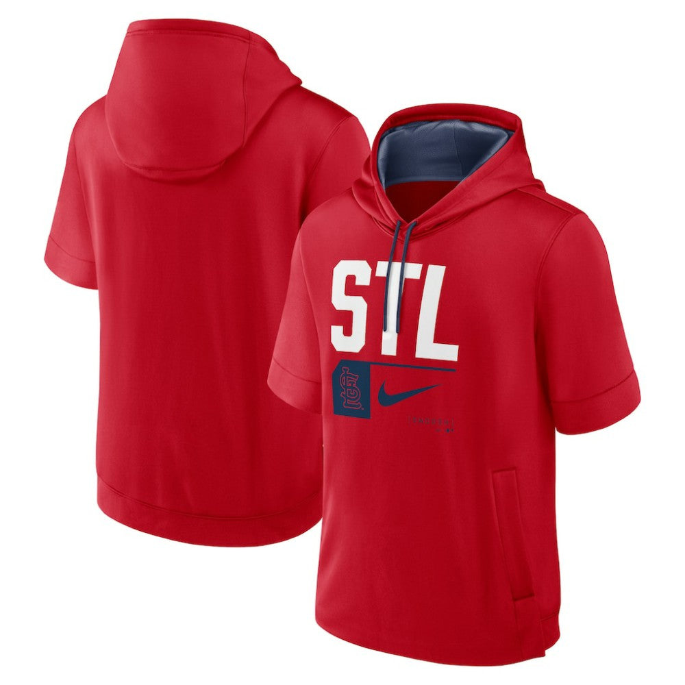 MLB St. Louis Cardinals Nike Tri Code Lockup Short Sleeve Pullover Hoodie