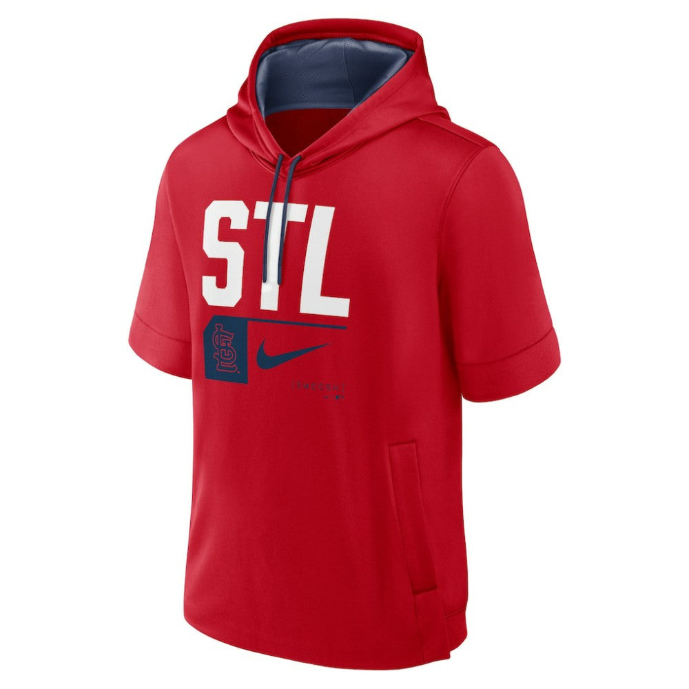 MLB St. Louis Cardinals Nike Tri Code Lockup Short Sleeve Pullover Hoodie