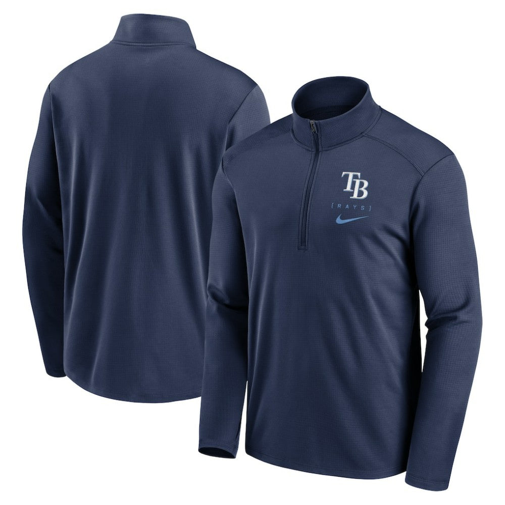 MLB Tampa Bay Rays Nike Franchise Logo Pacer Performance Half-Zip Top