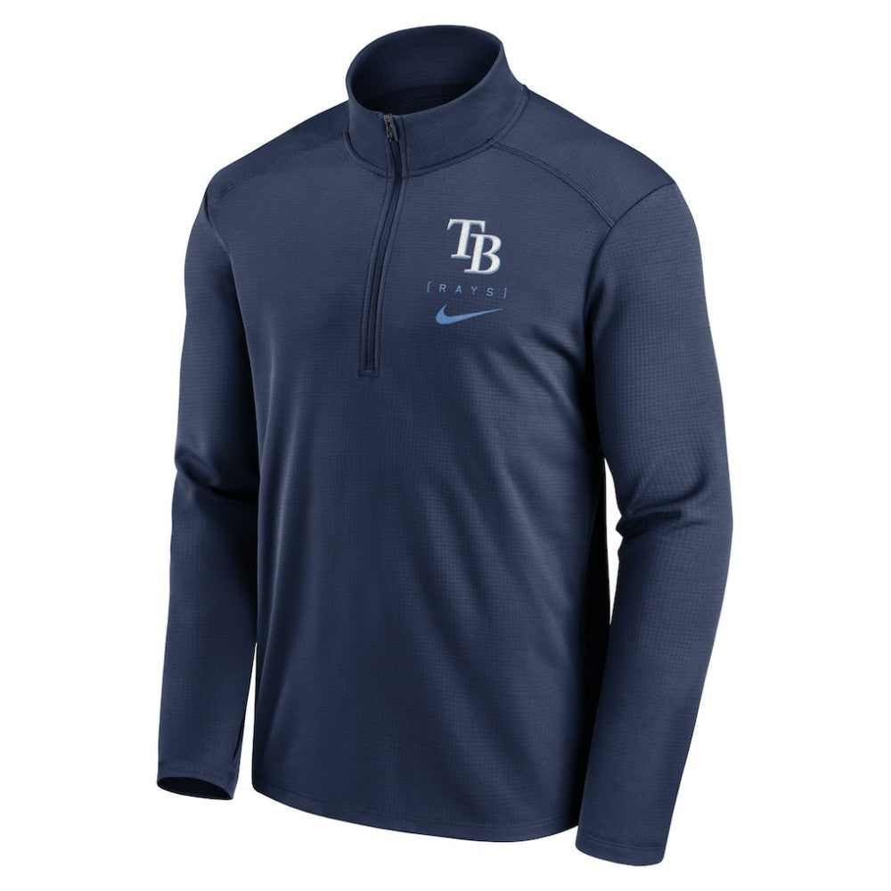 MLB Tampa Bay Rays Nike Franchise Logo Pacer Performance Half-Zip Top