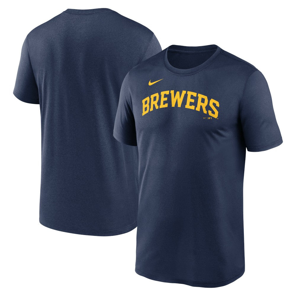 MLB Milwaukee Brewers Nike Legend Fuse Wordmark T-Shirt