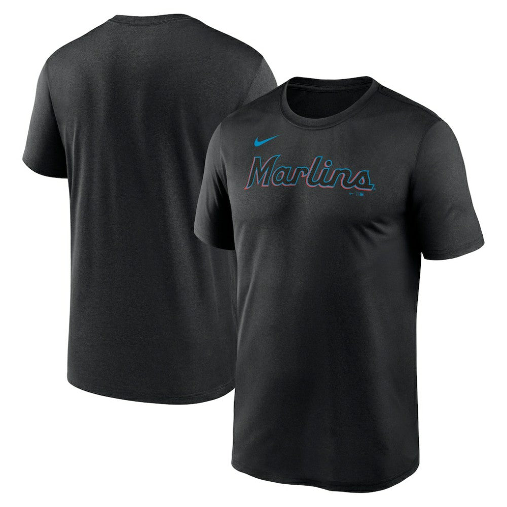 MLB Miami Marlins Nike Legend Fuse Wordmark T-Shirt
