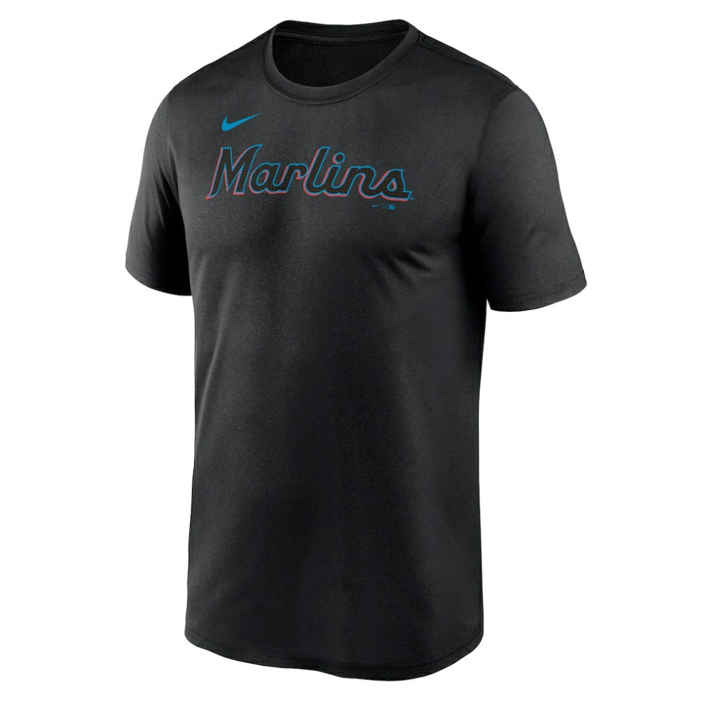 MLB Miami Marlins Nike Legend Fuse Wordmark T-Shirt