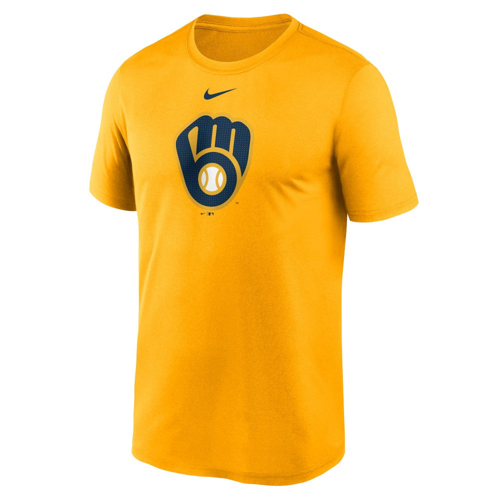 MLB Milwaukee Brewers Nike Legend Fuse Large Logo Dri-FIT T-Shirt