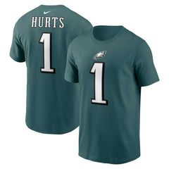 Jalen Hurts  Player Name & Number T-Shirt - Philadelphia Eagles