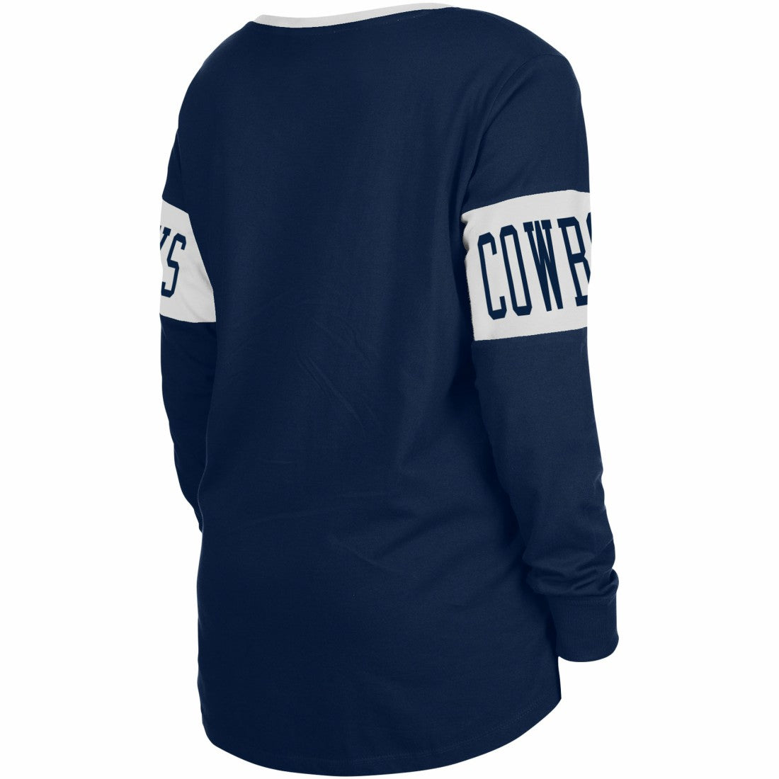 Women's Lace-Up Notch Neck Long Sleeve T-Shirt - Dallas Cowboys