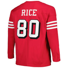 Jerry Rice  Big & Tall Cut & Sew Player Name & Number Long Sleeve T-Shirt - San Francisco 49ers