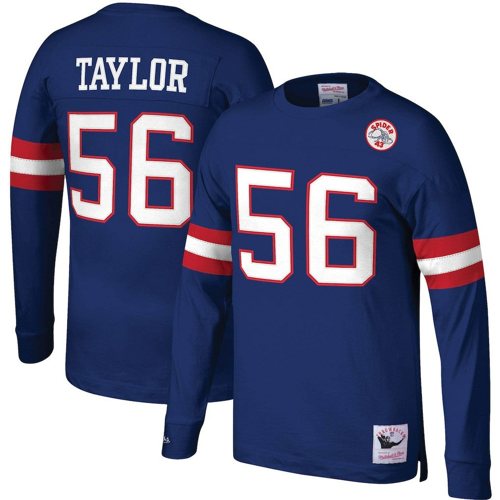 Lawrence Taylor  Big & Tall Cut & Sew Player Name & Number Long Sleeve T-Shirt - New York Giants