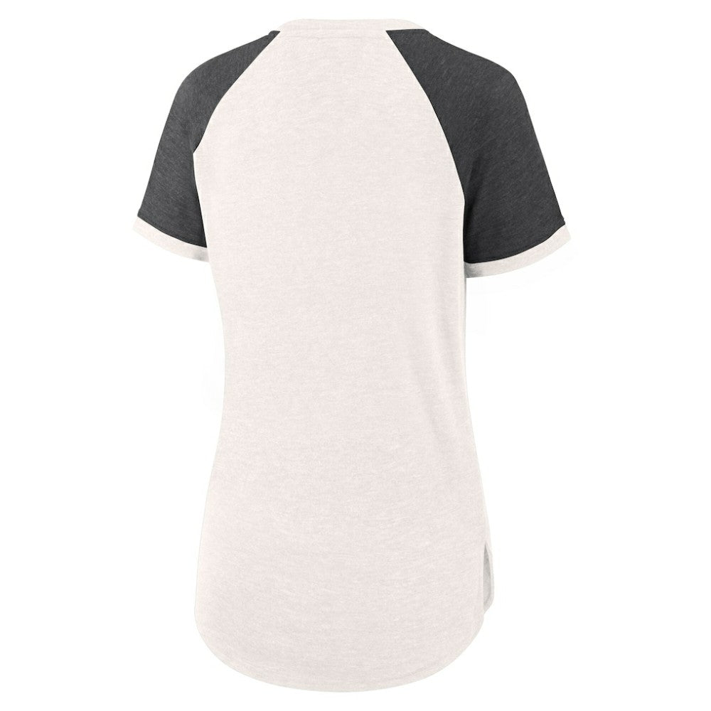 MLB Baltimore Orioles Fanatics Women's For the Team Slub Raglan V-Neck Jersey T-Shirt