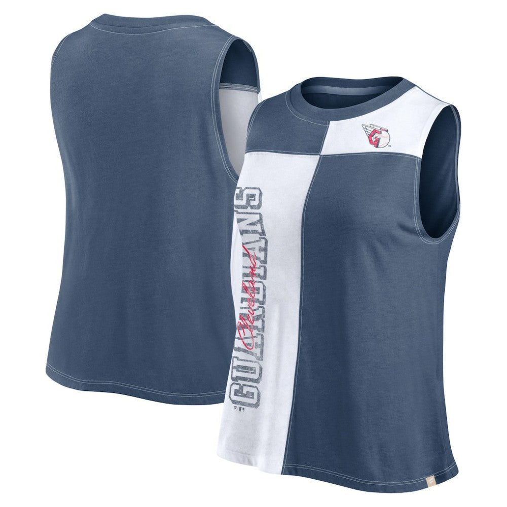 MLB Cleveland Guardians Fanatics Women's Color-Block Tank Top