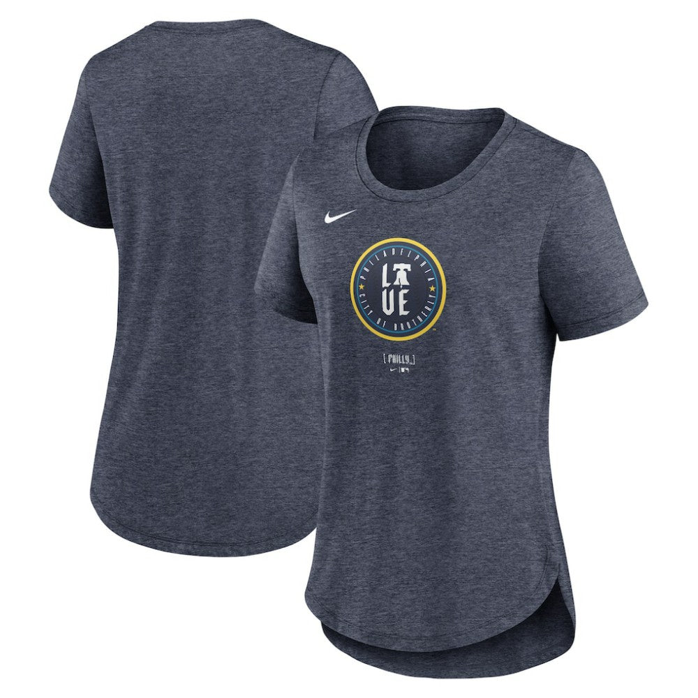 MLB Philadelphia Phillies Nike Women's 2024 City Connect Tri-Blend T-Shirt
