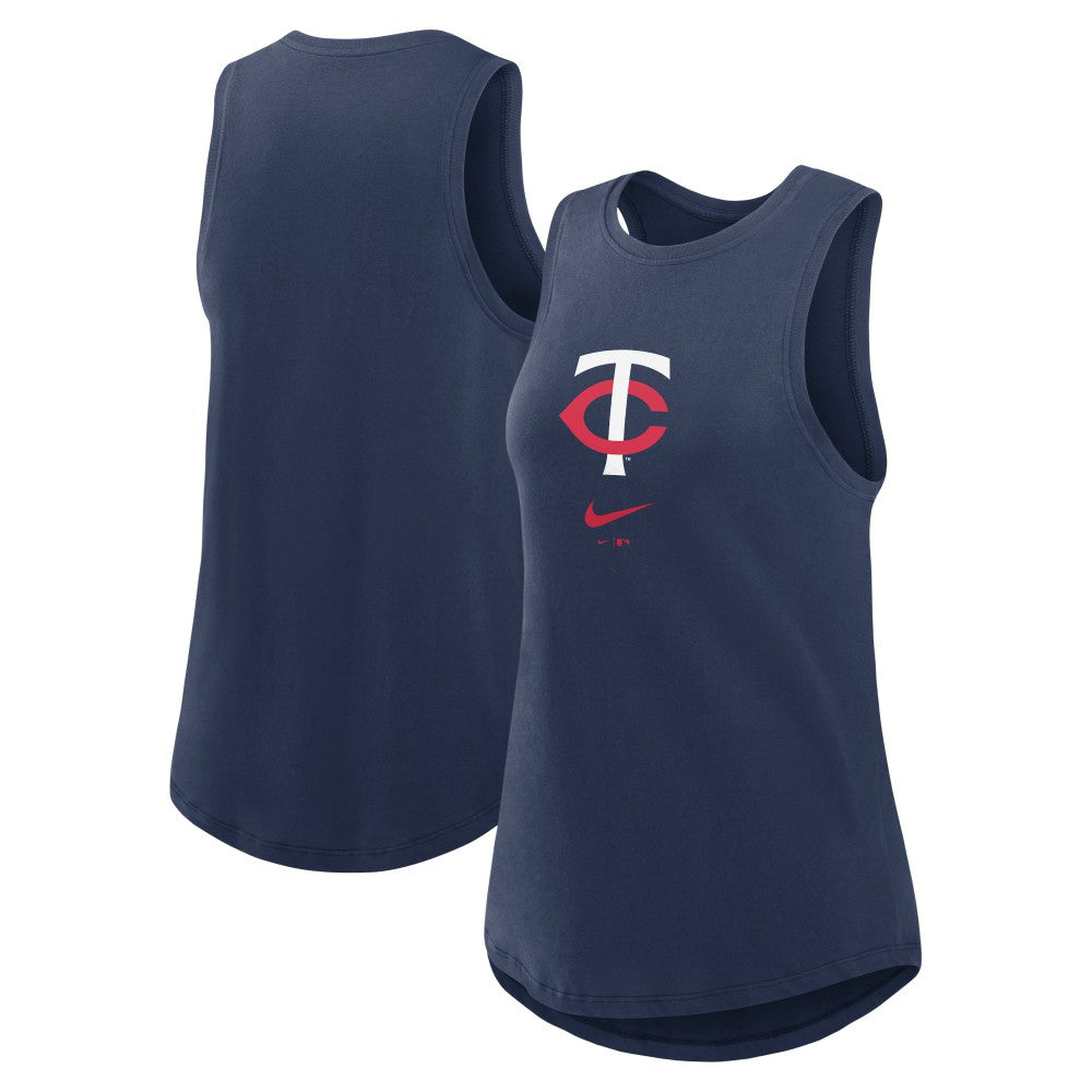 MLB Minnesota Twins Nike Women's Legacy Icon High Neck Dri-FIT Tank Top