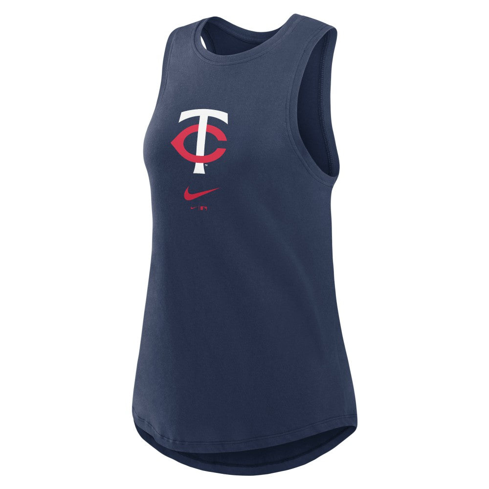 MLB Minnesota Twins Nike Women's Legacy Icon High Neck Dri-FIT Tank Top