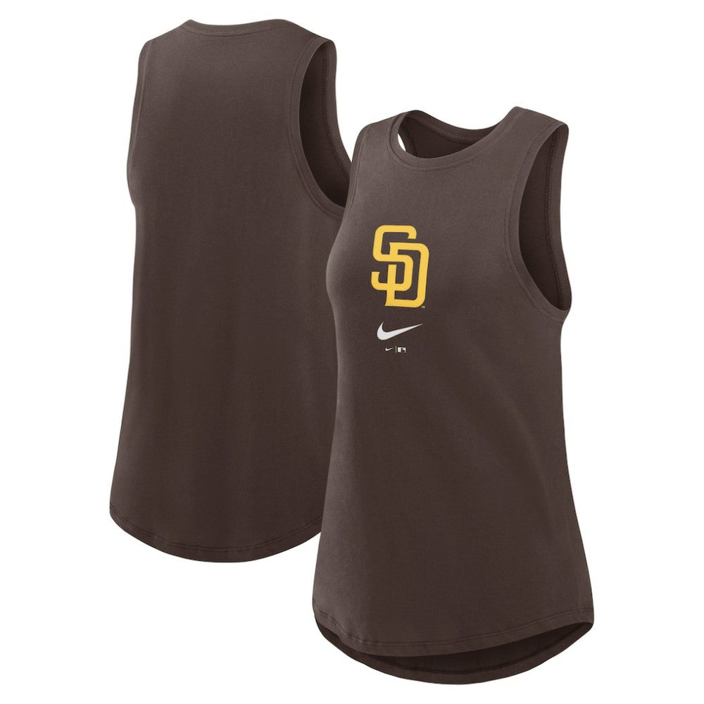 MLB San Diego Padres Nike Women's Legacy Icon High Neck Dri-FIT Tank Top
