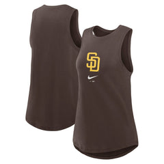 MLB San Diego Padres Nike Women's Legacy Icon High Neck Dri-FIT Tank Top