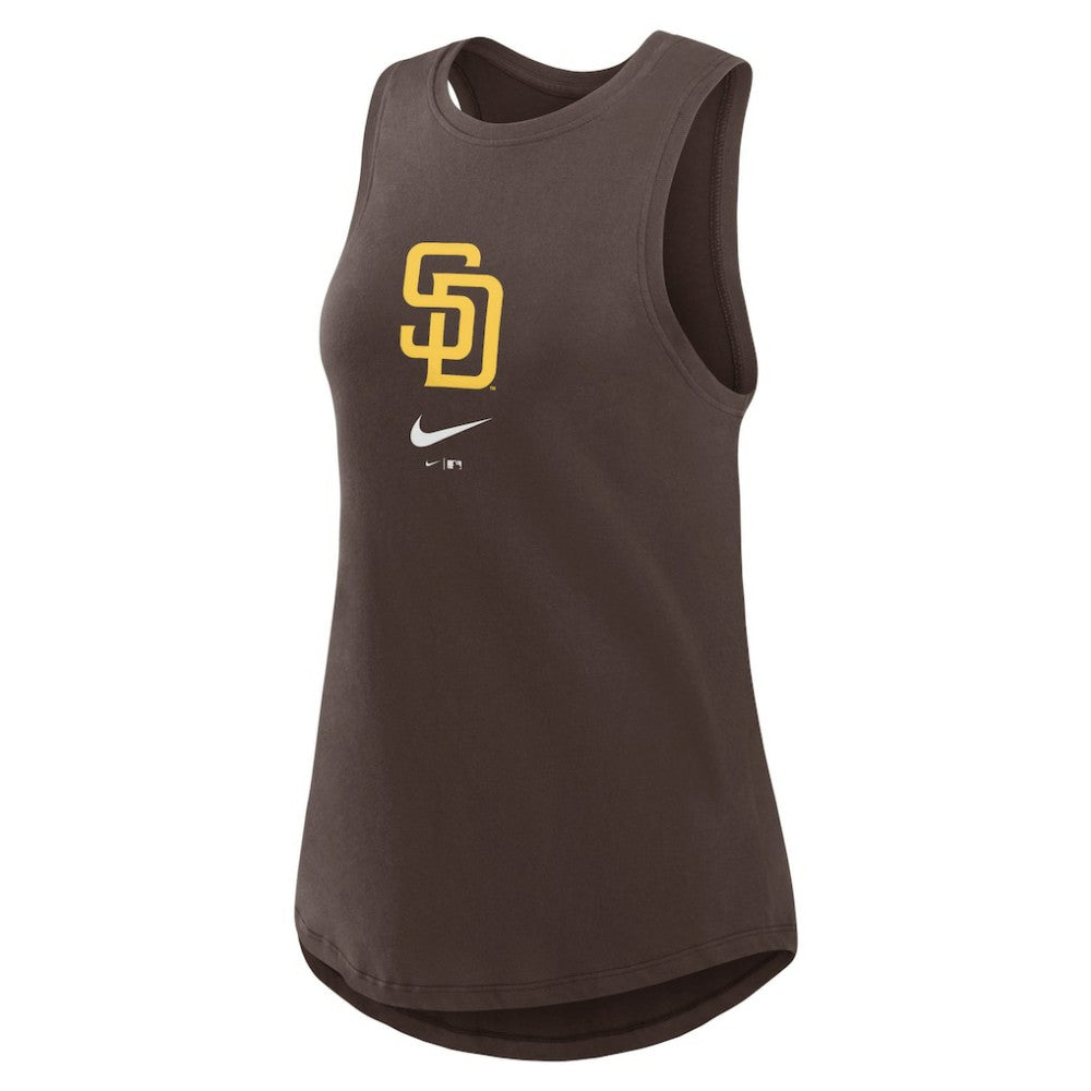 MLB San Diego Padres Nike Women's Legacy Icon High Neck Dri-FIT Tank Top