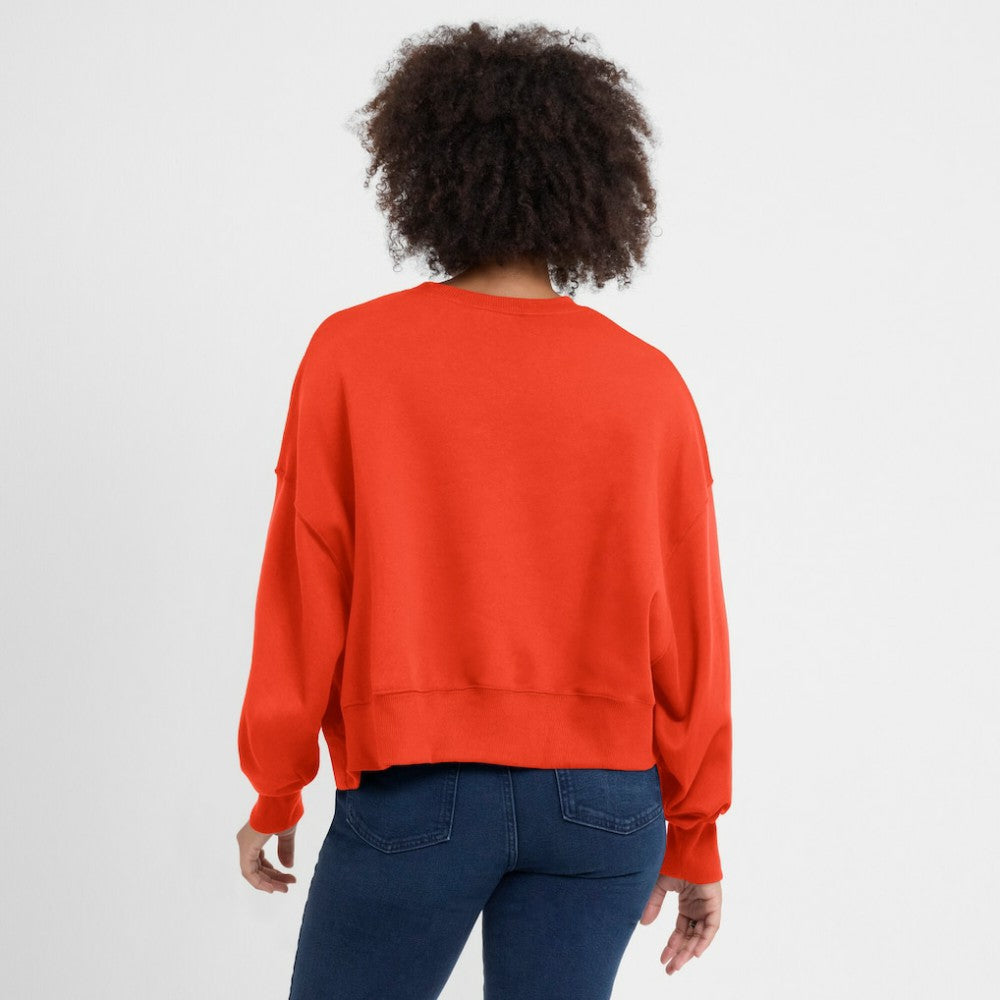 MLB Houston Astros Nike Women's Oversized Cropped Pullover Sweatshirt