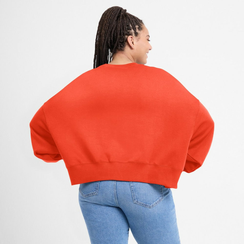 MLB Houston Astros Nike Women's Oversized Cropped Pullover Sweatshirt