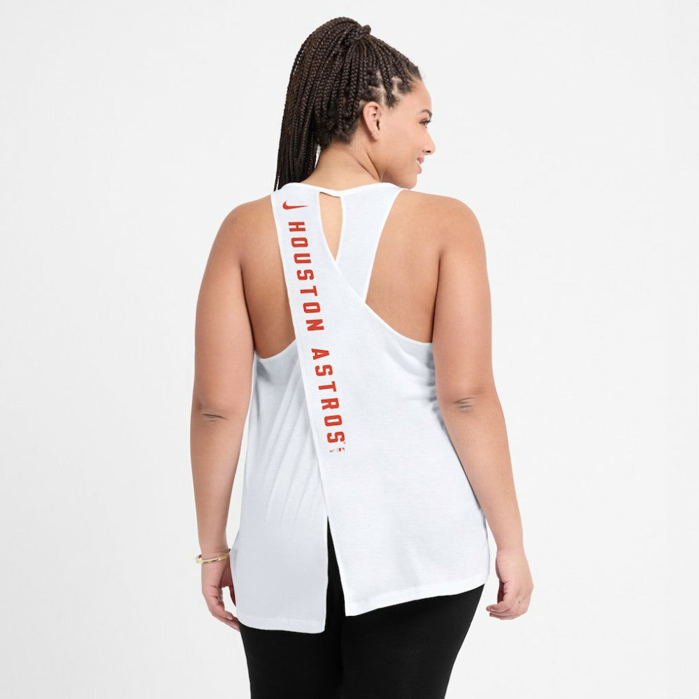 MLB Houston Astros Nike Women's Open-Back Crisscross Dri-FIT Tank Top