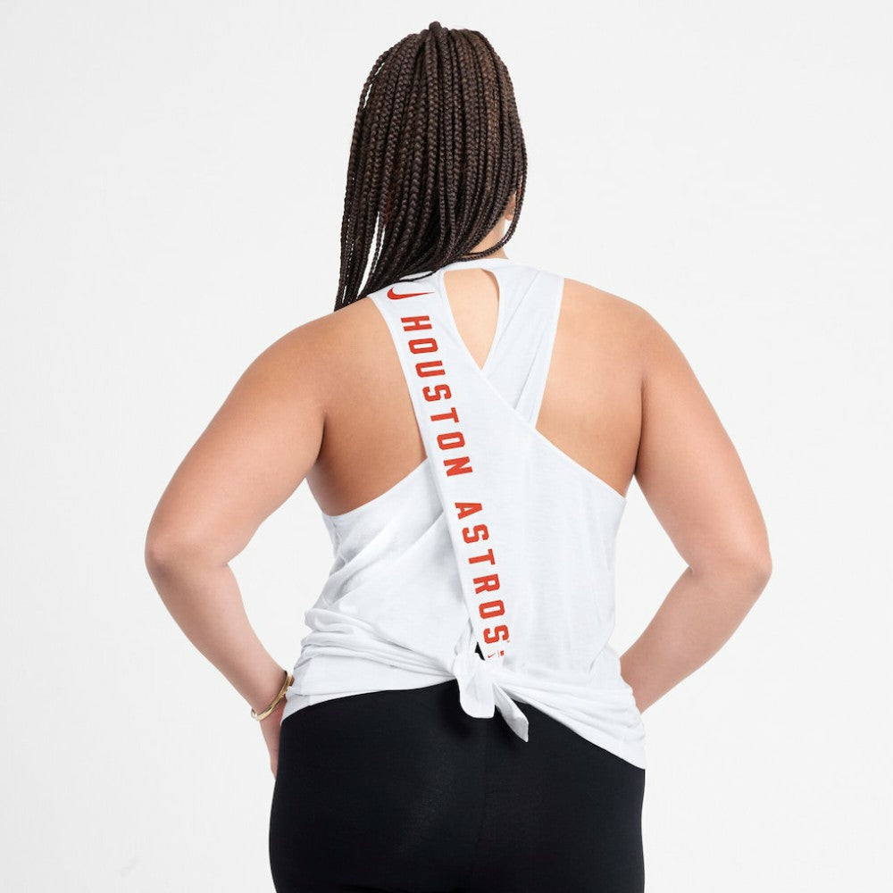 MLB Houston Astros Nike Women's Open-Back Crisscross Dri-FIT Tank Top