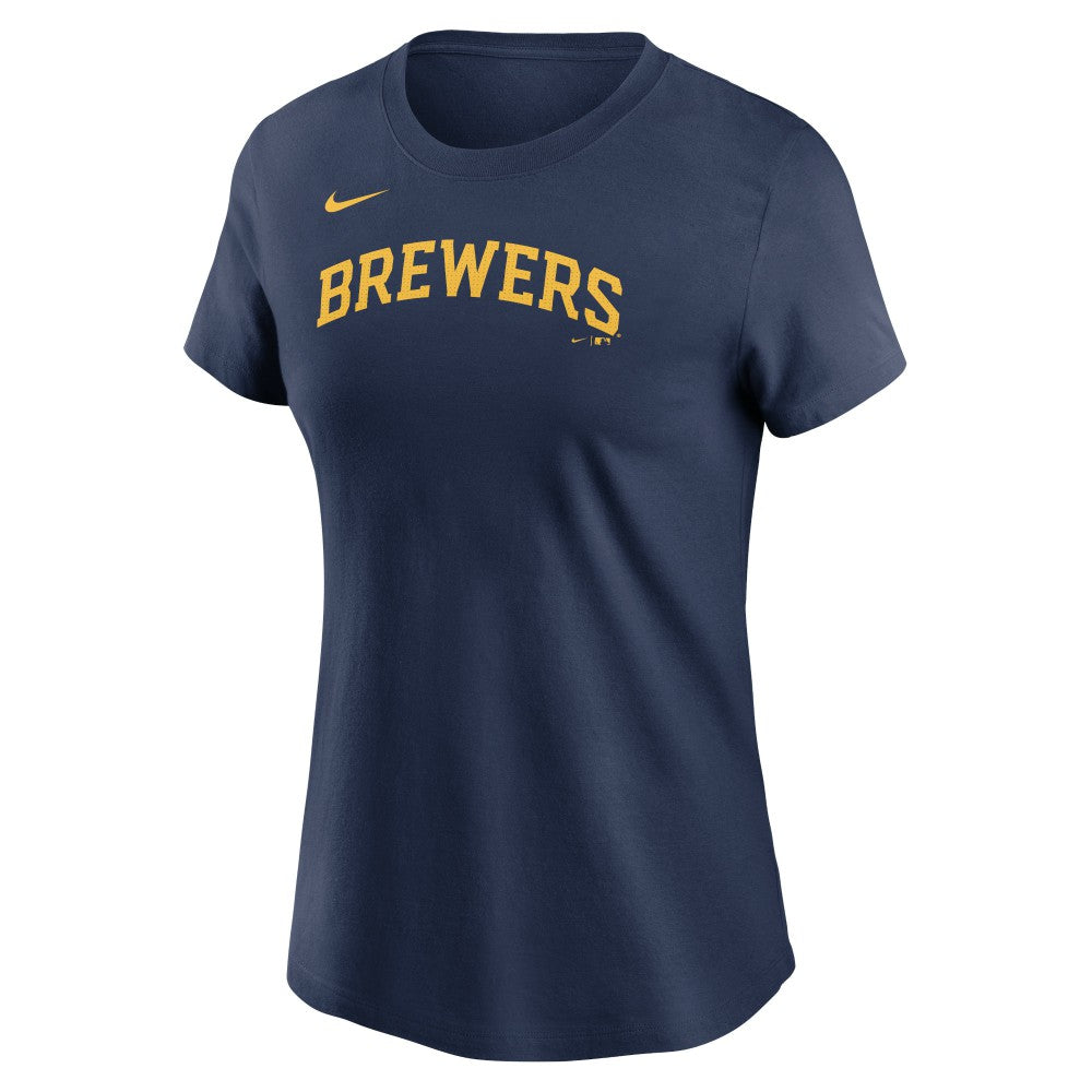 MLB Milwaukee Brewers Nike Women's Wordmark T-Shirt