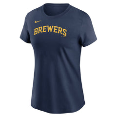 MLB Milwaukee Brewers Nike Women's Wordmark T-Shirt
