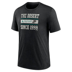 MLB Arizona Diamondbacks Nike Cooperstown Collection Local Stack Tri-Blend T-Shirt