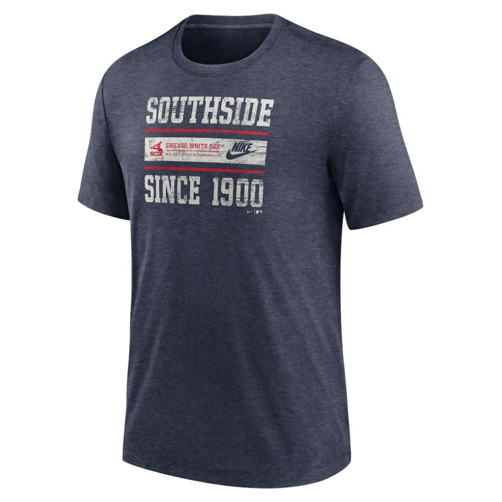 MLB Chicago White Sox Nike Cooperstown Collection Local Stack Tri-Blend T-Shirt