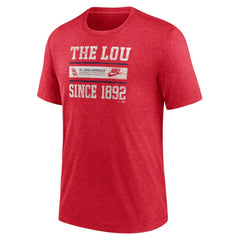 MLB St. Louis Cardinals Nike Cooperstown Collection Local Stack Tri-Blend T-Shirt