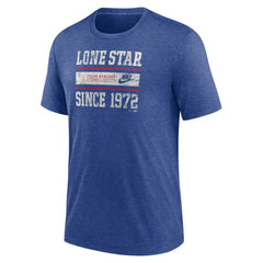 MLB Texas Rangers Nike Cooperstown Collection Local Stack Tri-Blend T-Shirt