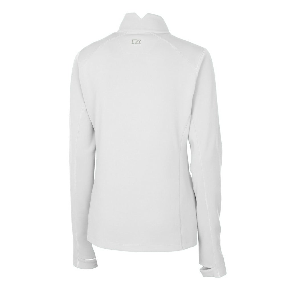 Cutter & Buck Women's Gridiron Classics Logo DryTec Traverse Stretch Quarter-Zip Pullover Top - Philadelphia Eagles