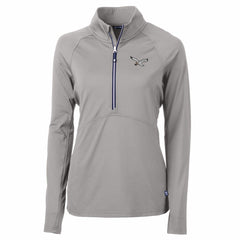 Cutter & Buck Women's Gridiron Classics Logo Adapt Eco Knit Stretch Recycled Half-Zip Pullover Top - Philadelphia Eagles